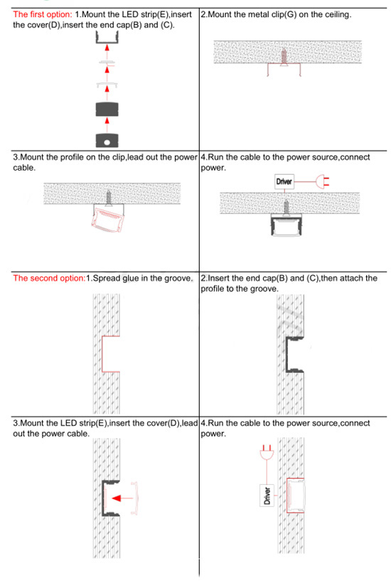 Deep LED Aluminum Extrusions