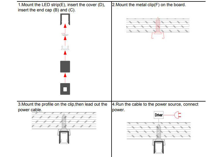 How To Insall LED Tape Light Channels
