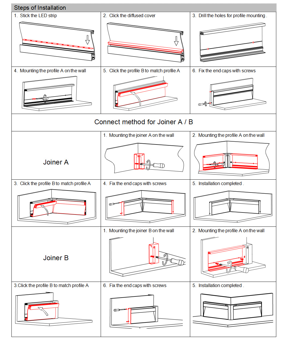 LED Skirting Lighting Channels