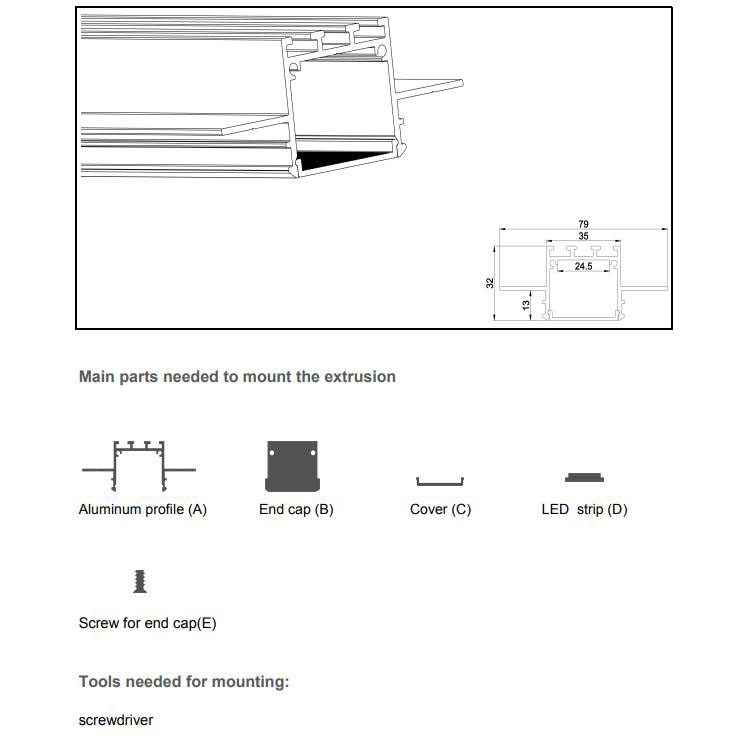 Plaster Drywall LED Profiles