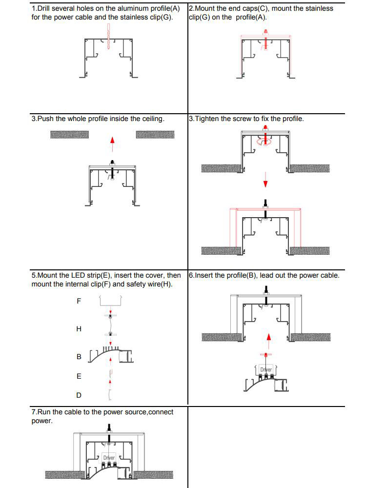 How To Install LED Profile Extrusion For Wall Washer