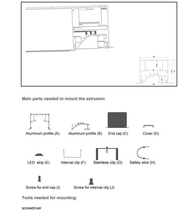 LED Profile Extrusion