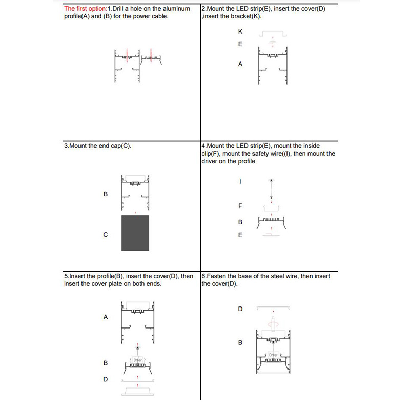 LED Profiles For Ceiling Pendant