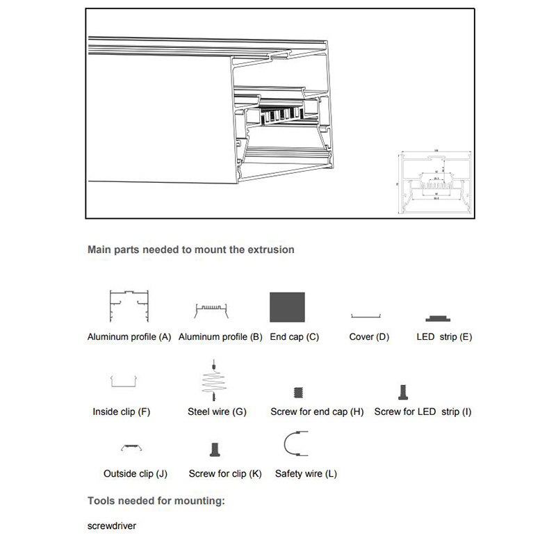 100mm Wide LED Profiles