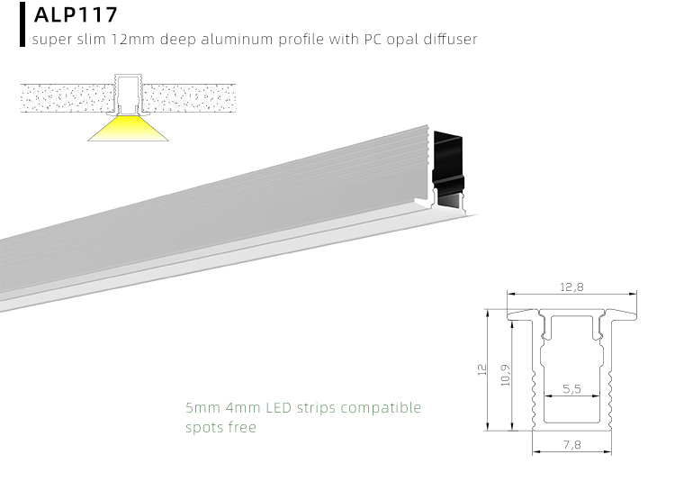Recessed LED Channel System