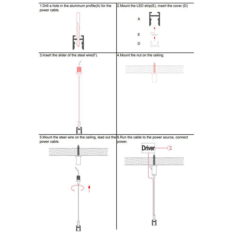 Installation of super slim black aluminum channels