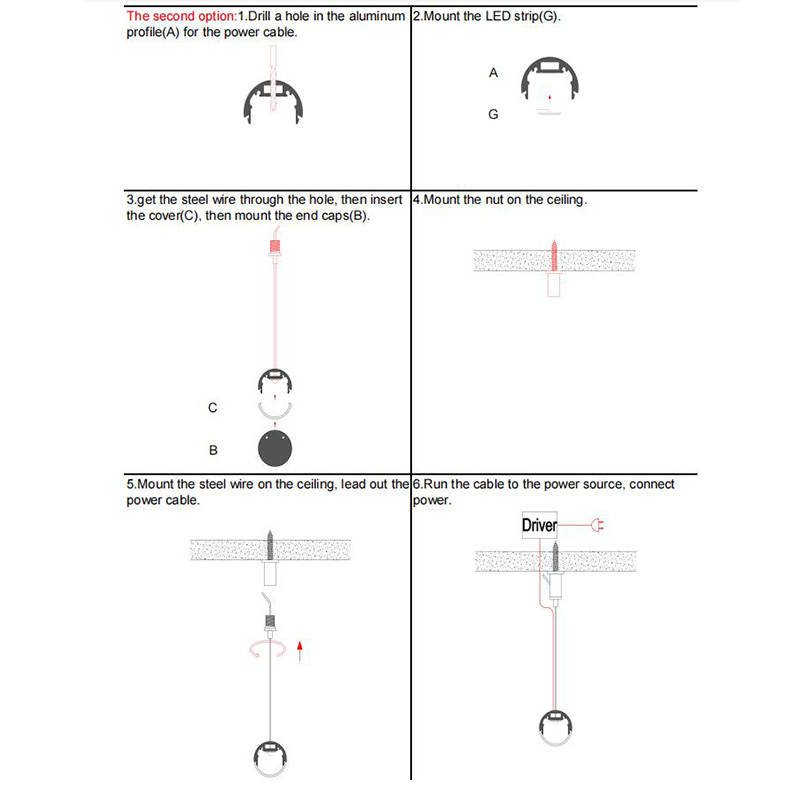 Black LED Strip Extrusion