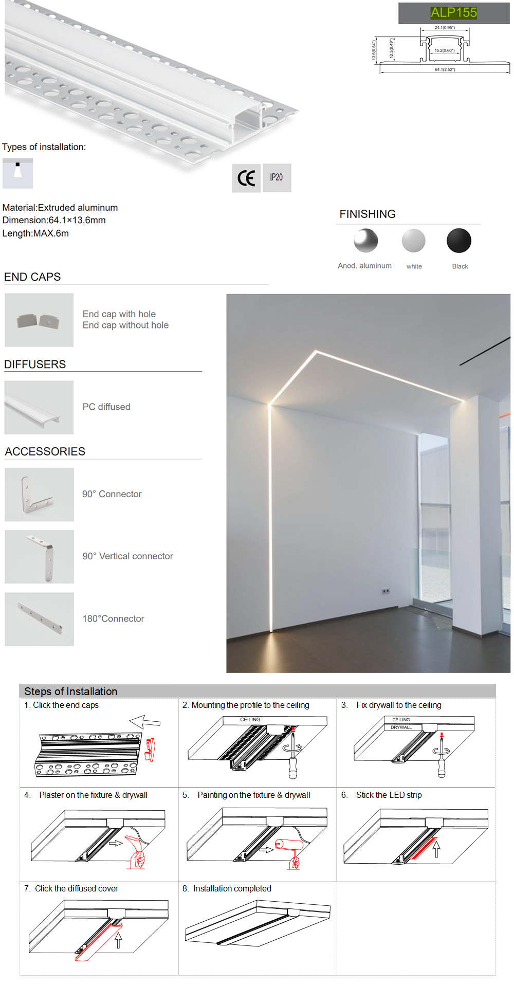 Recessed LED Channels