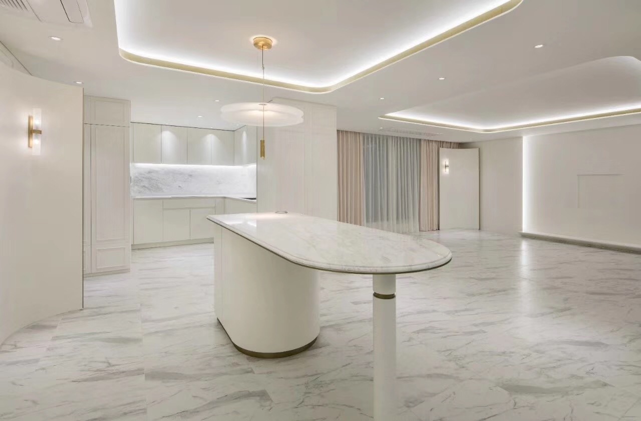 Ceiling indirect lighting aluminum channels