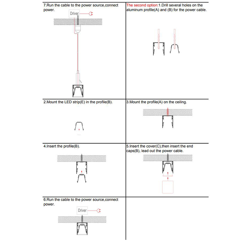 Surface Mounted LED Lighting Channels