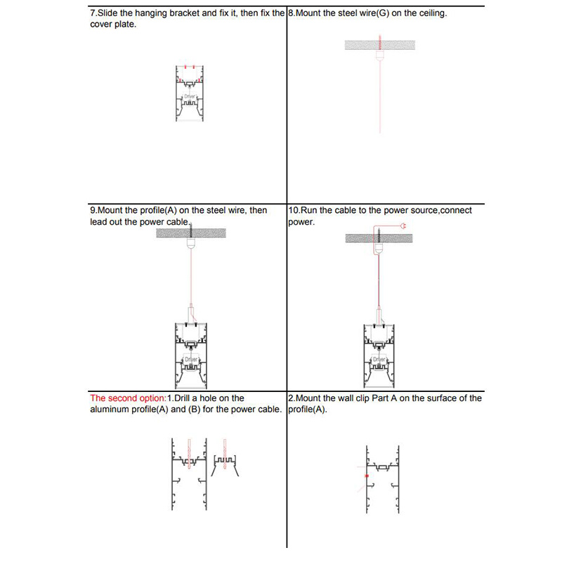 63mm Aluminum LED Profiles