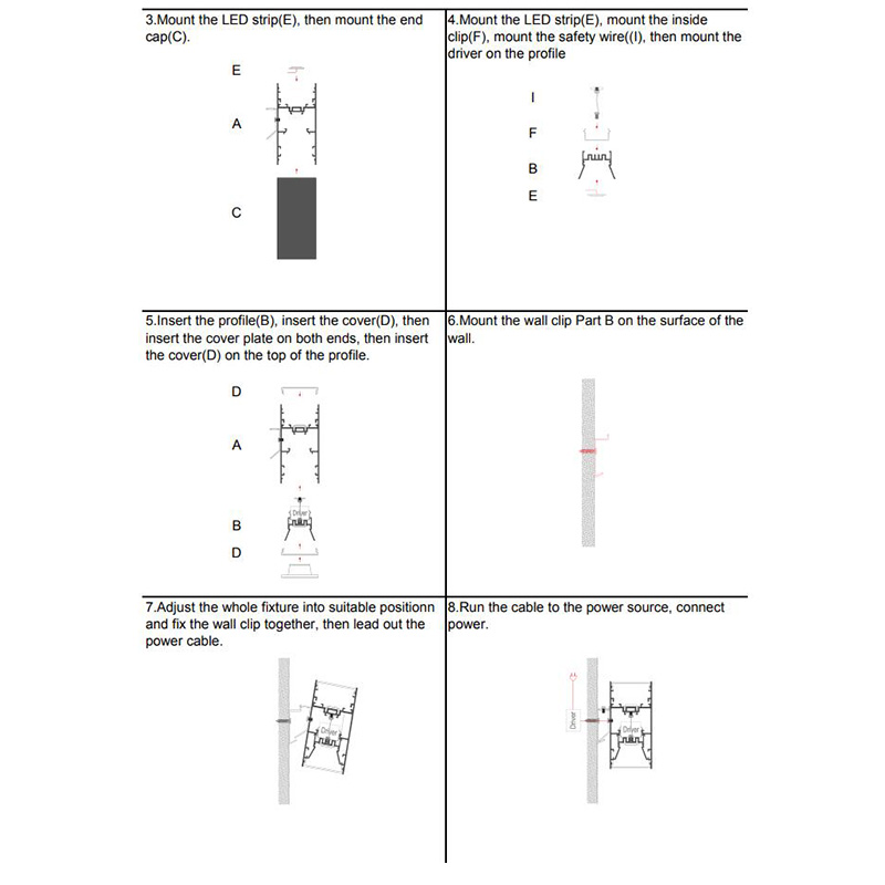 Pendant Aluminum LED Profiles