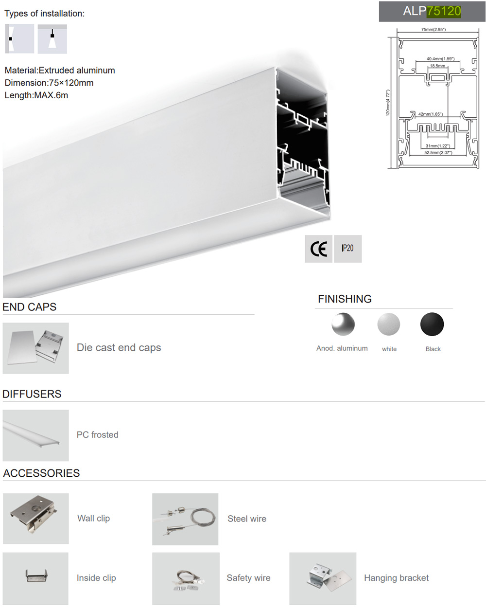 UP Down Surface Channel Lights