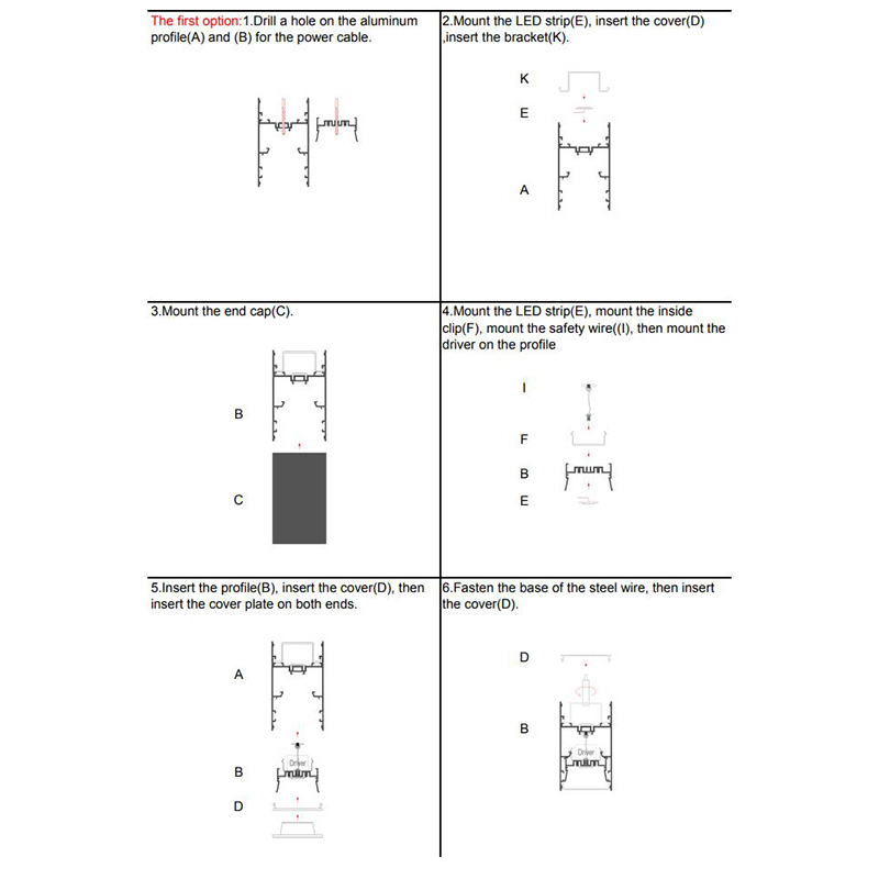 Wall Mounted LED Profile Light
