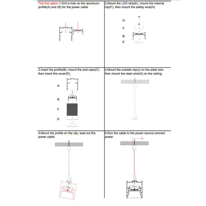 Pendant LED Channel System