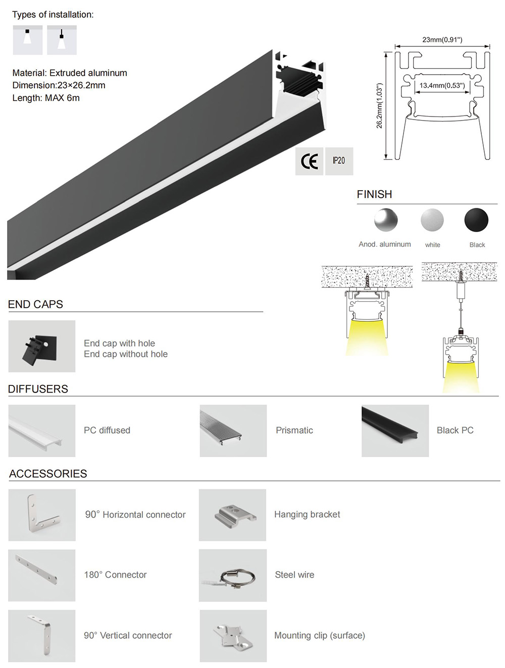 Island Pendant Lights Black