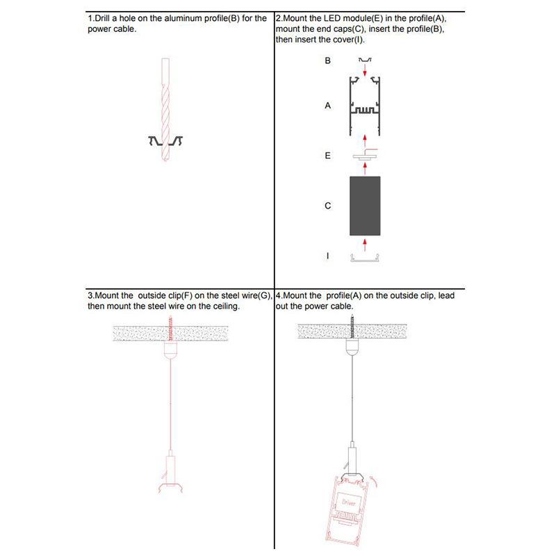 Elegant Linear LED U Channels