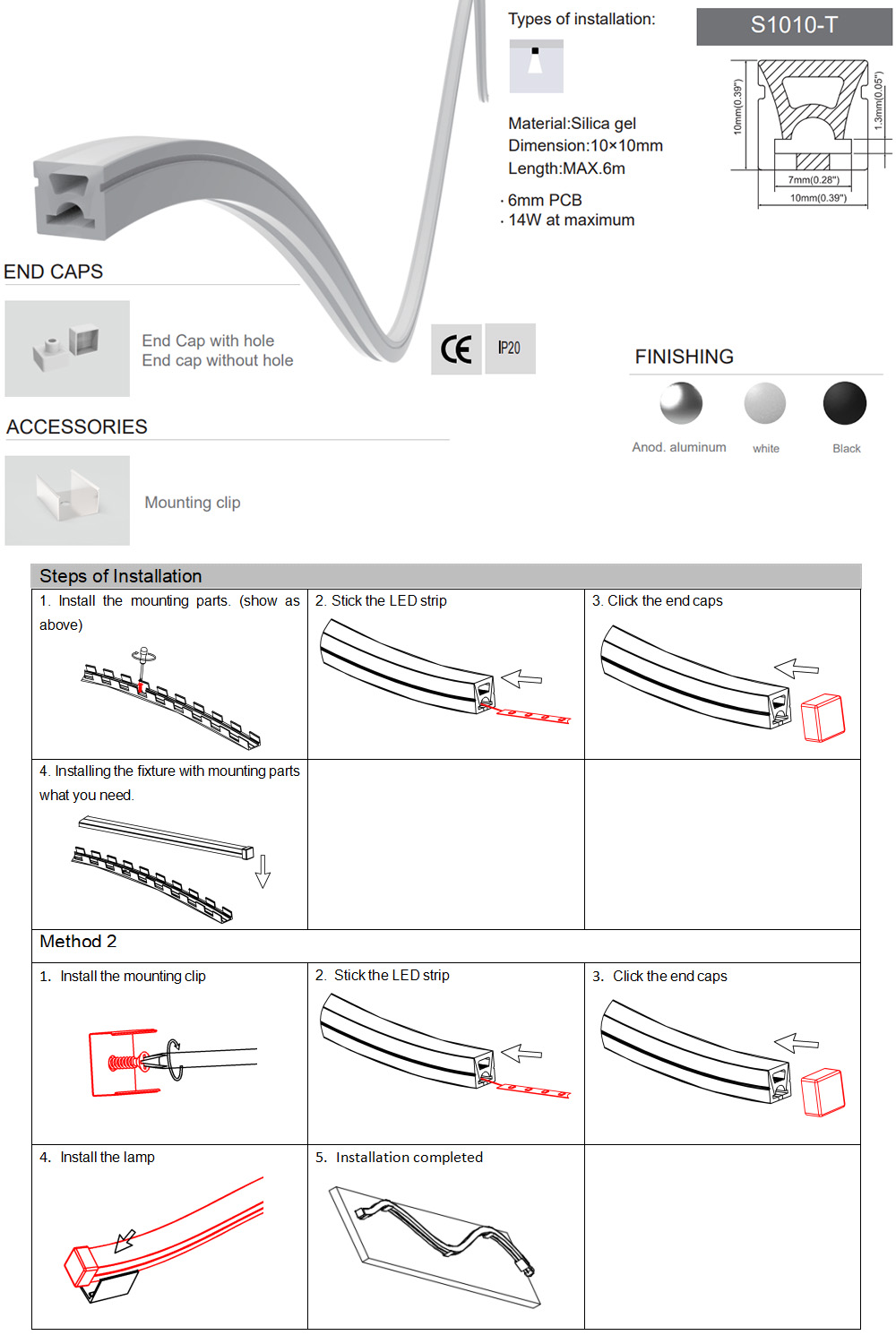 Silicone LED Channels