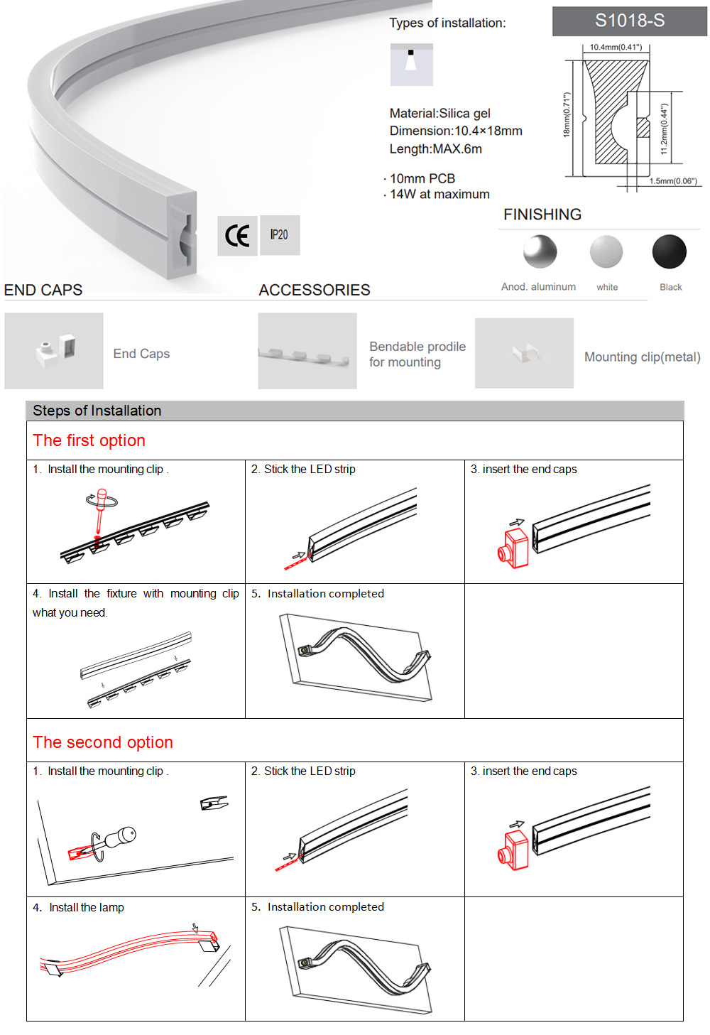 Flexible LED Light Channels