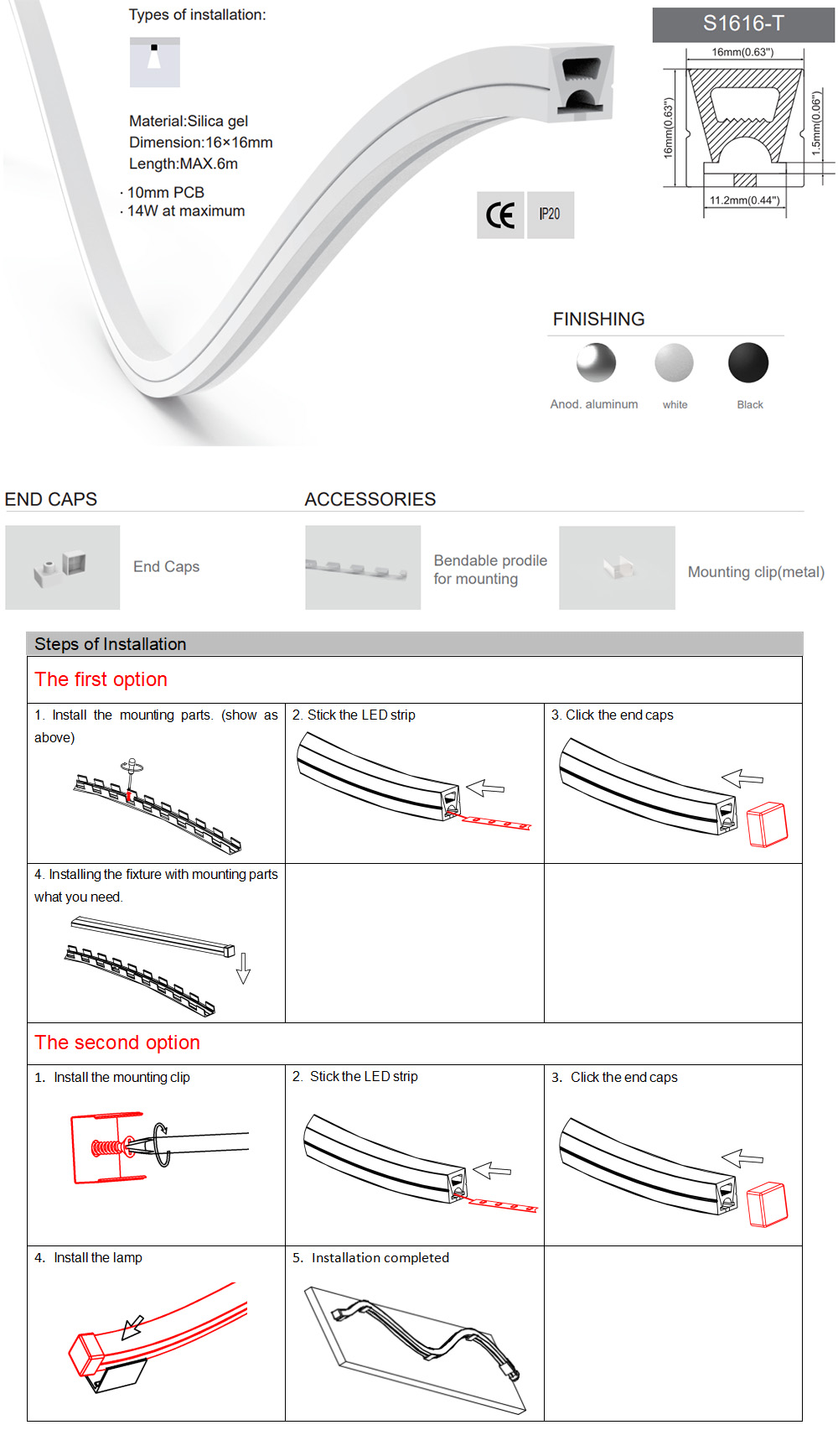 Flexible Bendable LED Channels