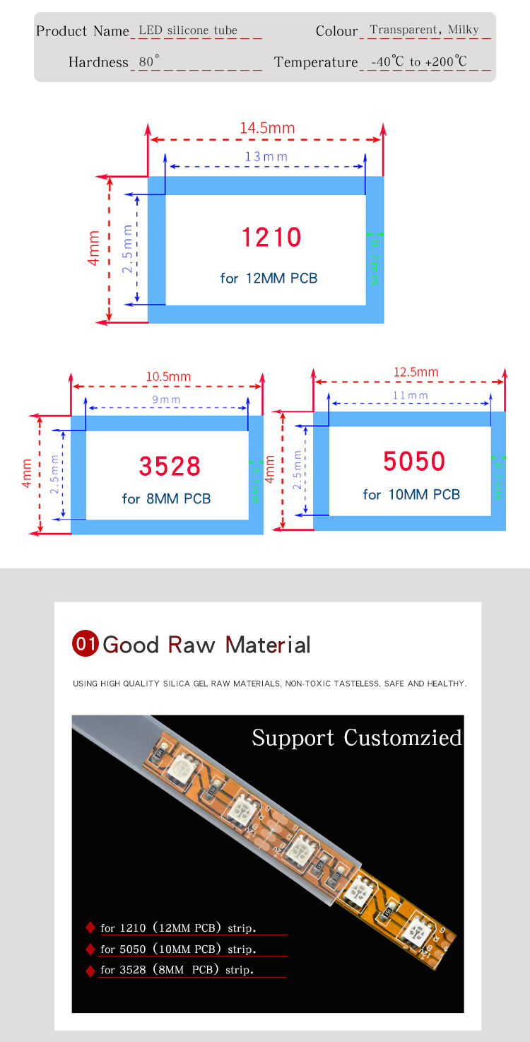 Waterproof Silicone LED Tubes