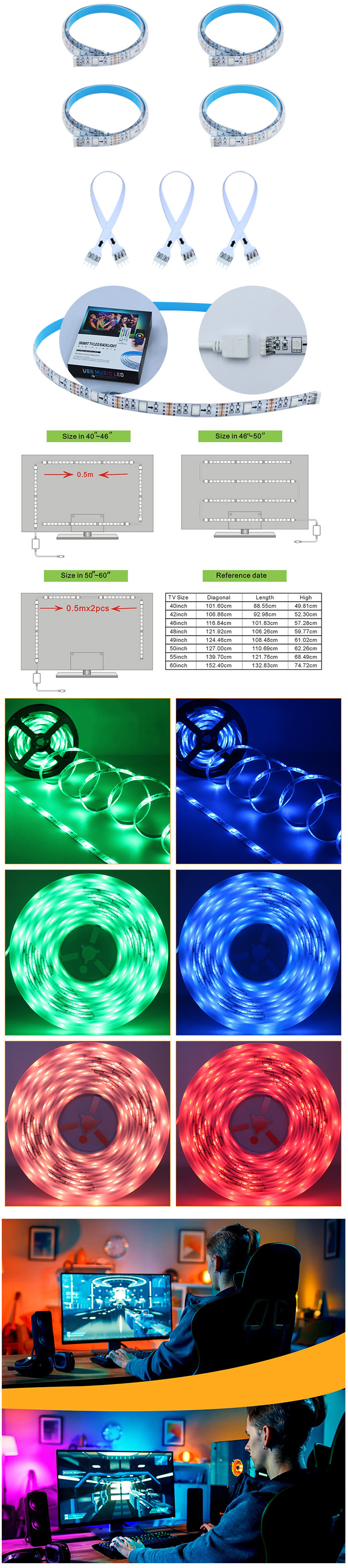 LED Strip Lights For TV
