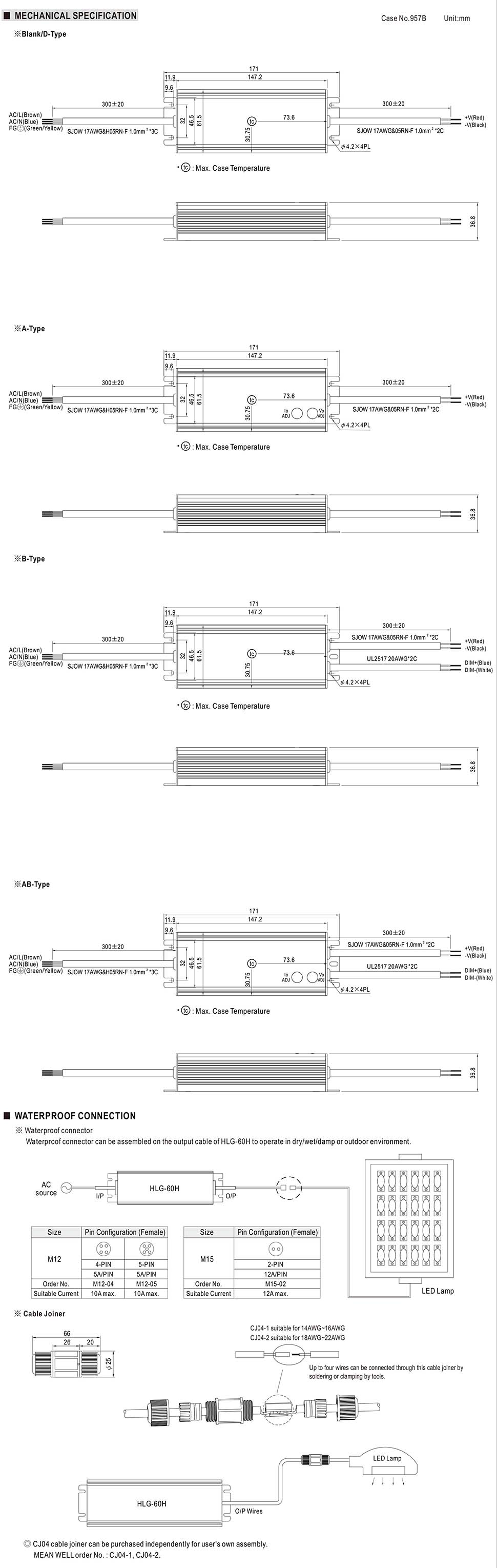 Mean Well HLG-60H-36A