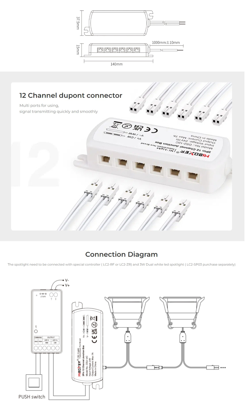 Small Junction Box For Spot Lights
