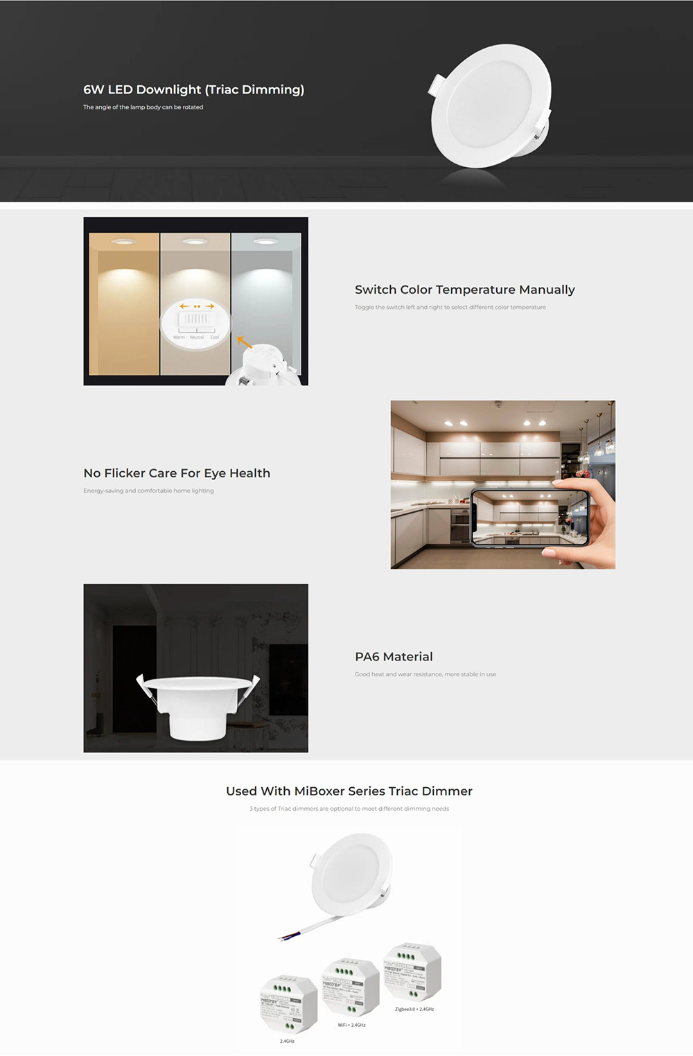 MiBoxer Downlight Fixture