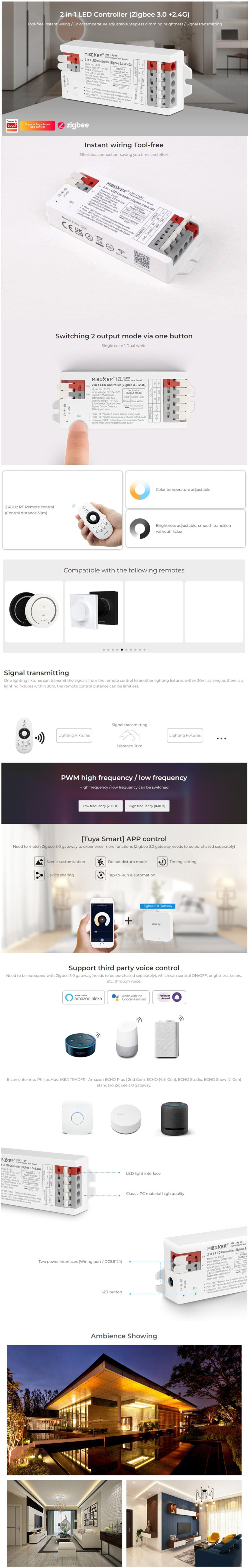 MiBoxer Zigbee 3.0 RF Light Dimmer