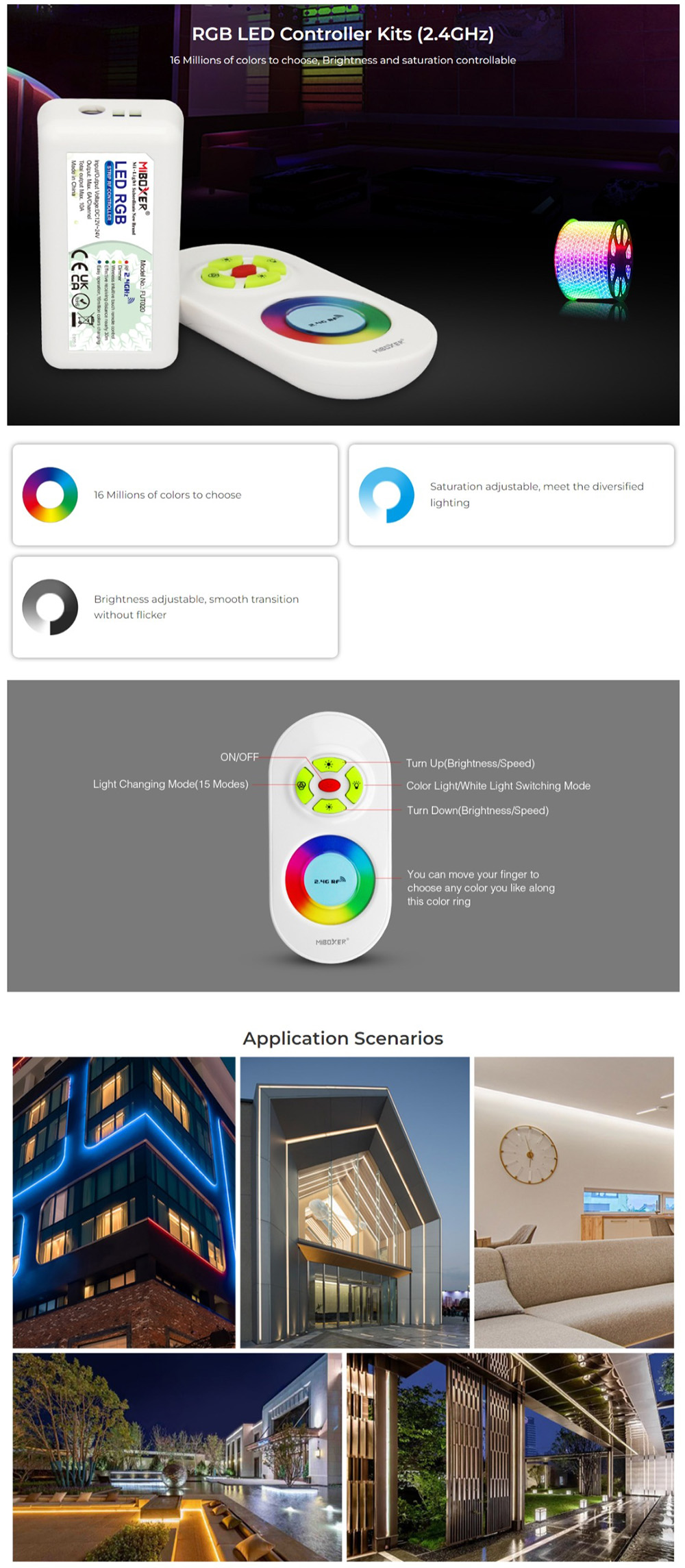 MiBoxer FUT020 RGB Wireless Controller