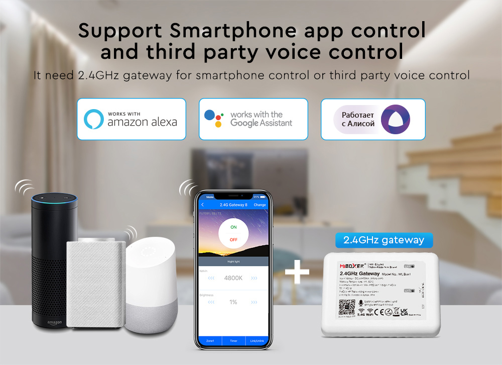 2.4G Wireless Smart LED Strip Dimmer