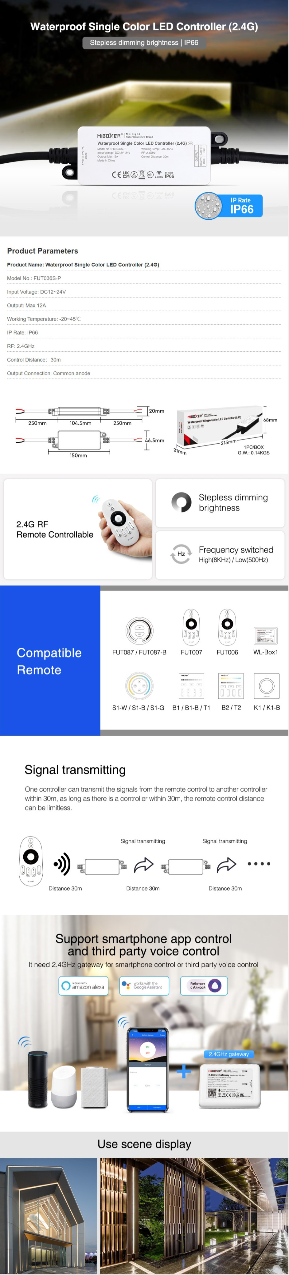 APP Control Outdoor Light Dimmer