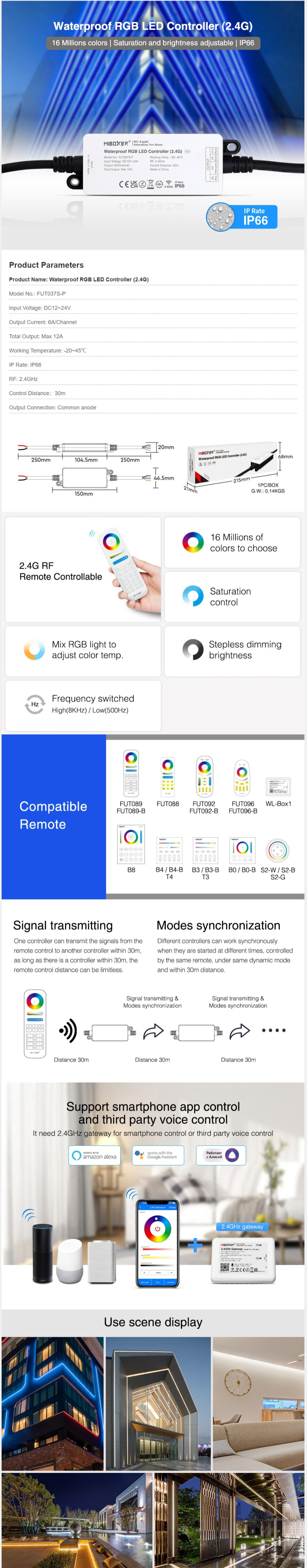MiBoxer Waterproof LED Controller