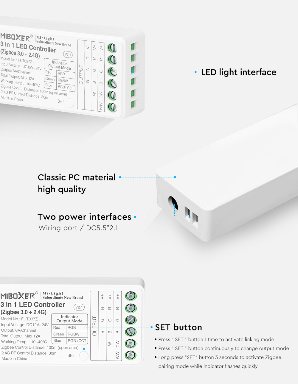 MiBoxer RGBW LED Strip Controller