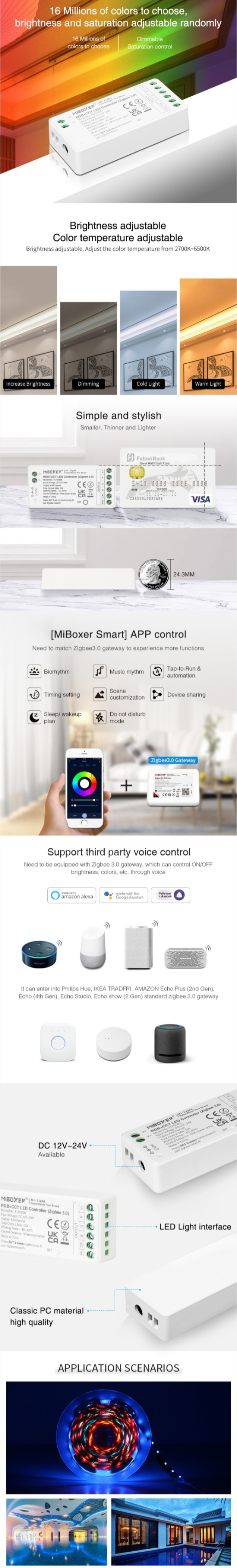 MiBoxer FUT039Z Zigbee 3.0 LED Strip Controller