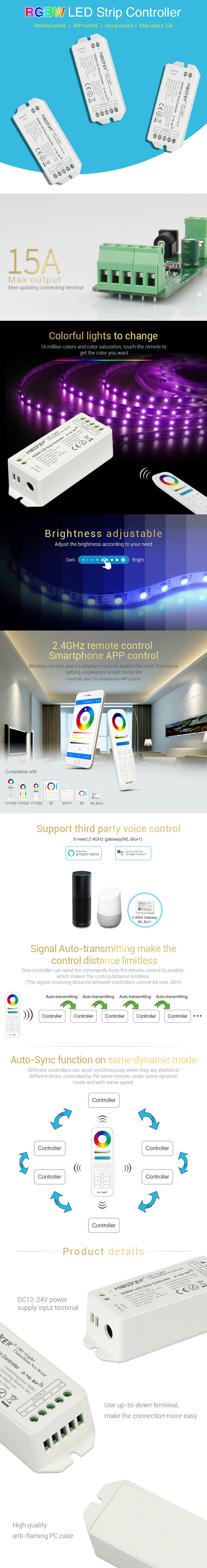 MiBoxer RGBW Light Strip Controller