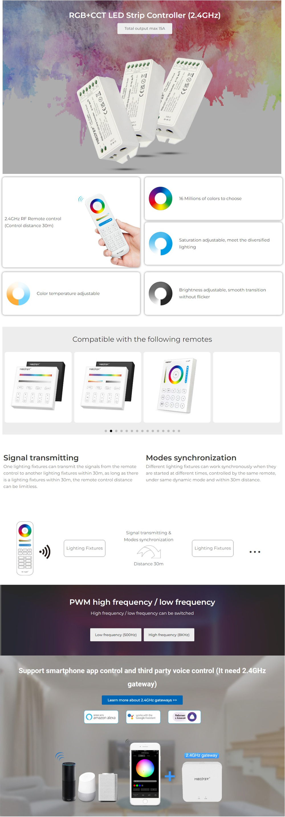 MiBoxer FUT045 RGB CCT LED Controller