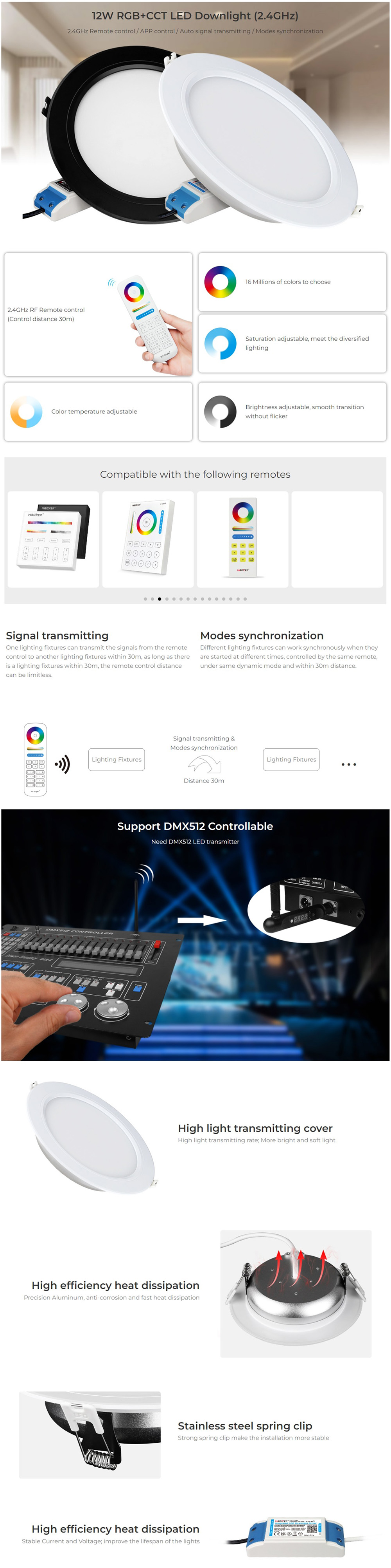 Color-Changing Dimmable LED Recessed Light