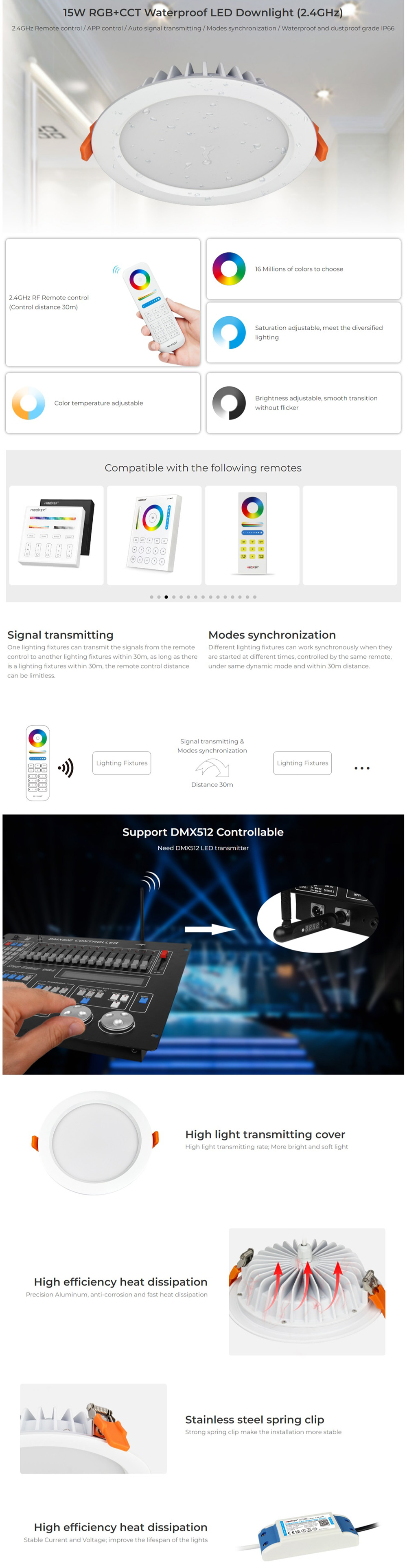 Waterproof Downlight For Ceiling