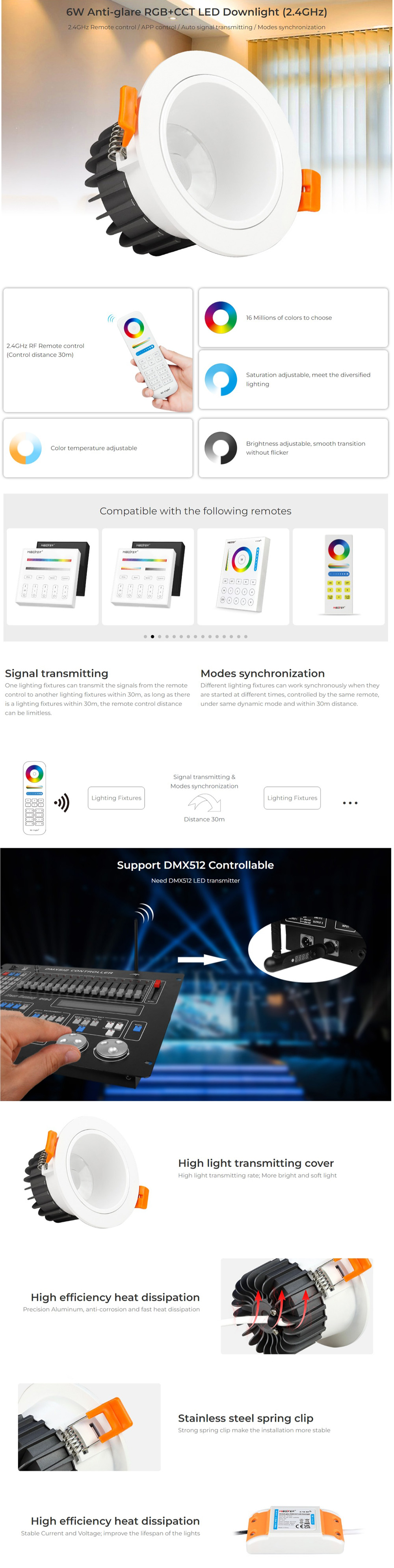 MiBoxer LED Down Lights For Ceiling