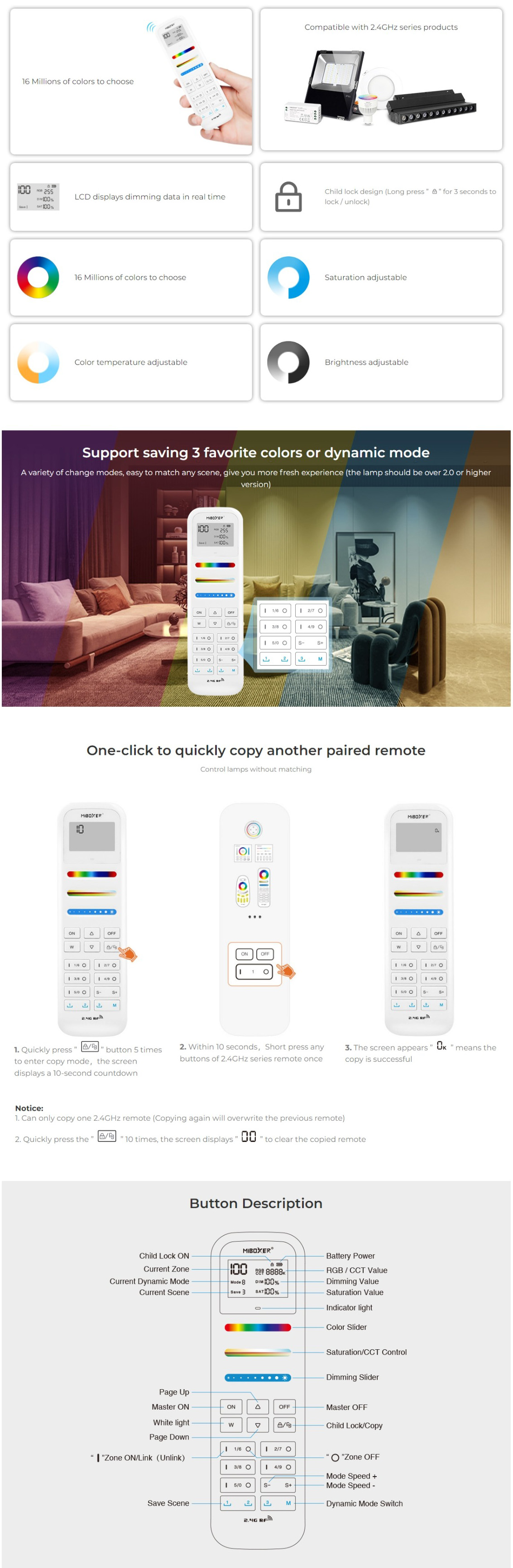 Mi-light Remote Control