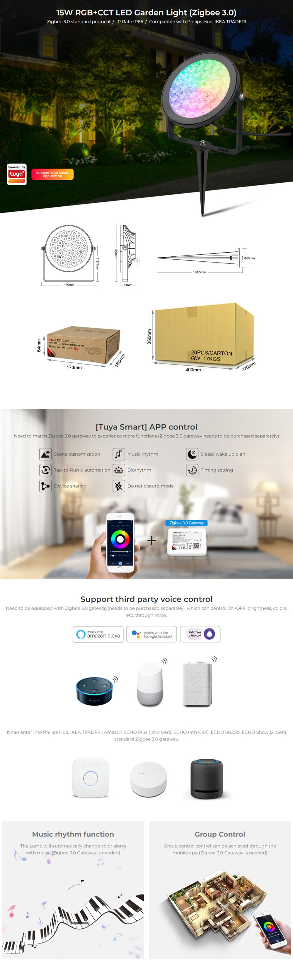 Color Changing Low Voltage Yard Light Lamps