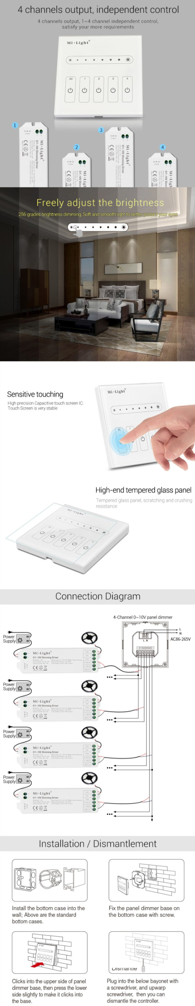 MiBoxer L4 LED Lamp Dimmer