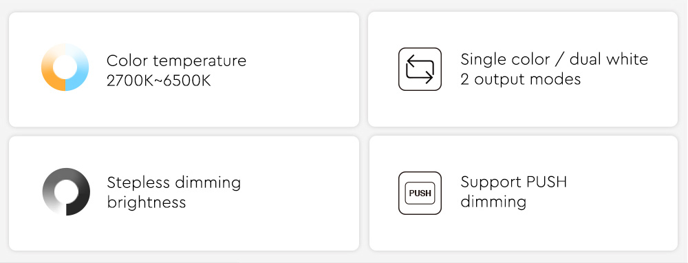 Dual White Dimmer On LED Strips