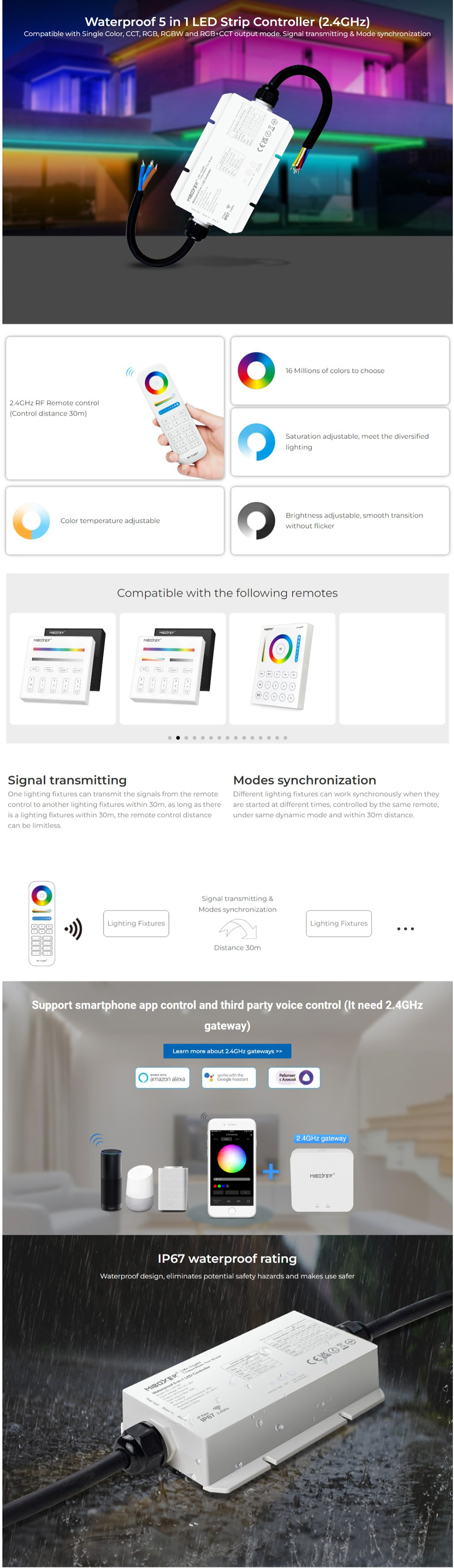 MiBoxer LS2-WP Waterproof Controller