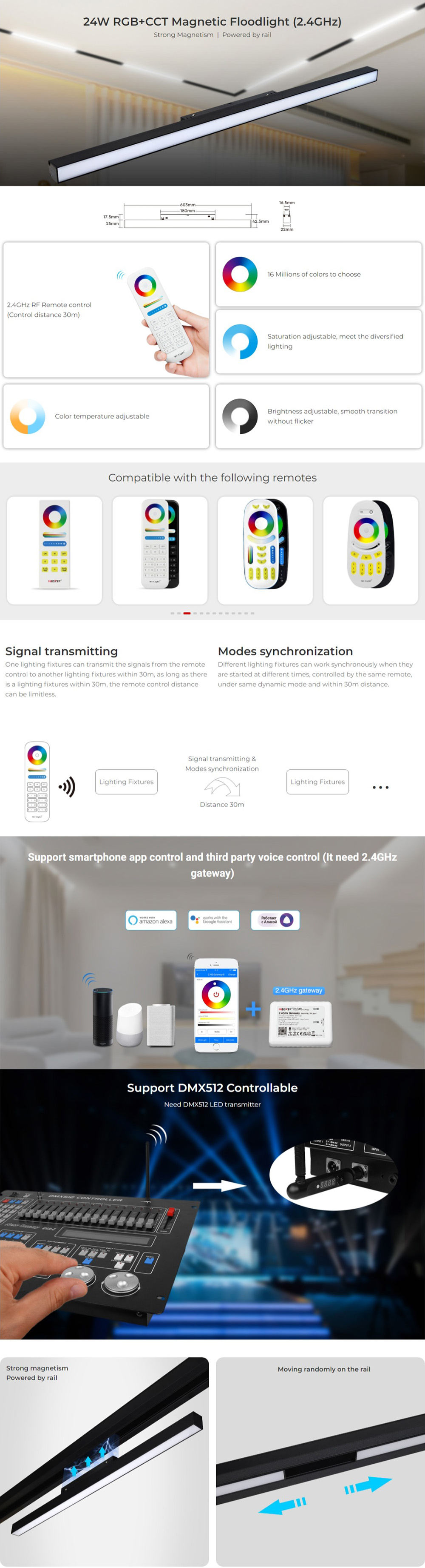 Magnetic LED Track Lamps