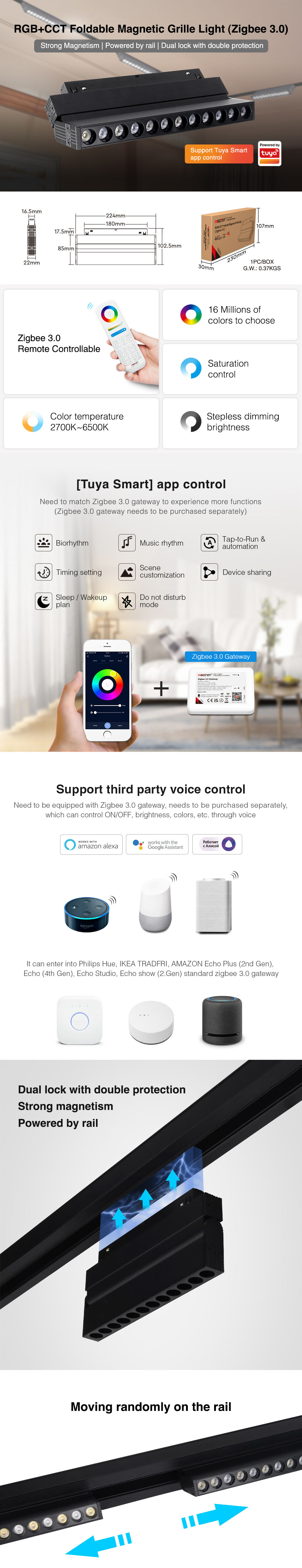 LED Magnetic Track Light