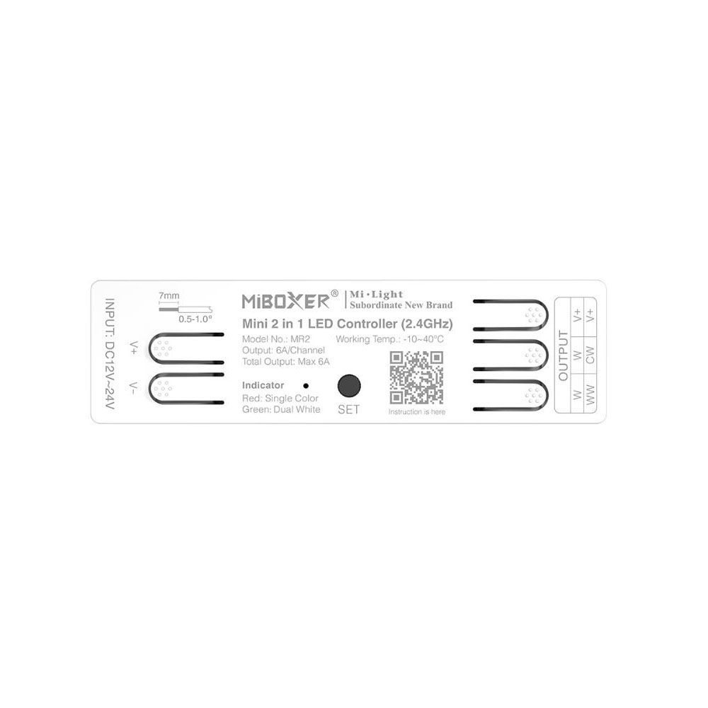 MiBoxer MR2 Mini Size 2 In 1 Low Voltage Dimmer