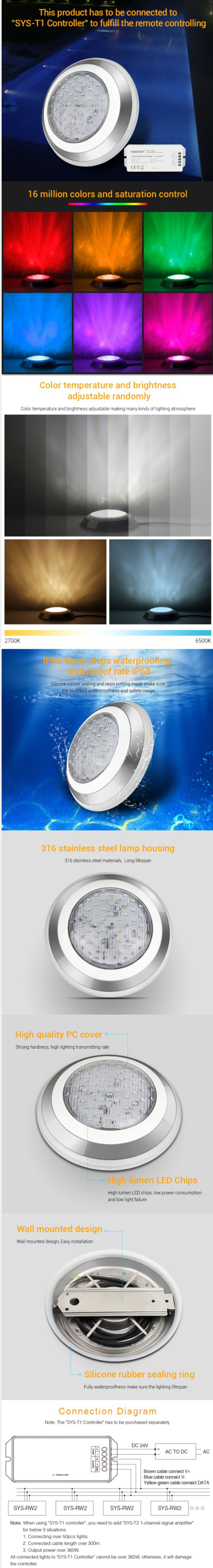 Low Voltage 24V Underwater Lights